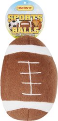 RUFFIN' IT Sports Ball Squeaky Plush Dog Toy, Sports Ball Varies
