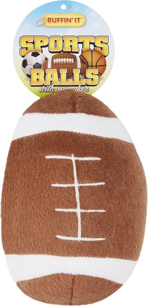 RUFFIN' IT Sports Ball Squeaky Plush Dog Toy, Sports Ball Varies slide 1 of 6