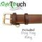 Show in main carousel: Soft Touch Collars Leather Two-Tone Padded Dog Collar, Brown, Large slide 4 of 8
