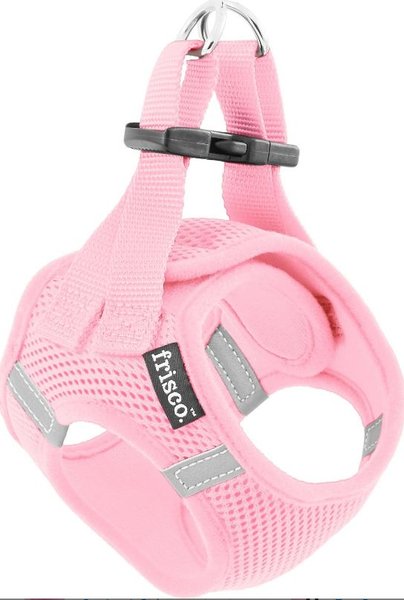 Frisco Small Breed Soft Vest Step In Back Clip Dog Harness, Pink, 11 to 13-in chest slide 1 of 7