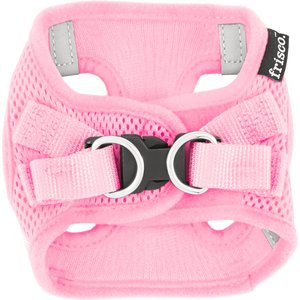 Frisco Small Breed Soft Vest Step In Back Clip Dog Harness, Pink, 11 to 13-in chest