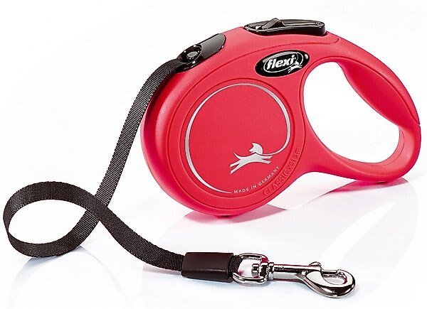 Flexi Classic Nylon Tape Retractable Dog Leash, Red, X-Small: 10-ft long slide 1 of 8