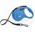 Flexi Classic Nylon Tape Retractable Dog Leash, Blue, Small: 16-ft long