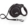 Flexi Classic Nylon Tape Retractable Dog Leash, Black, Large: 16-ft long