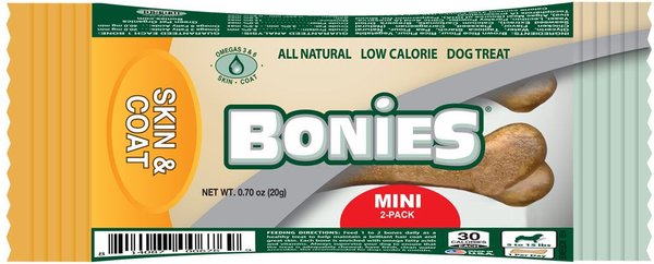 BONIES Skin & Coat Formula Mini Dog Treats, 2 count slide 1 of 8