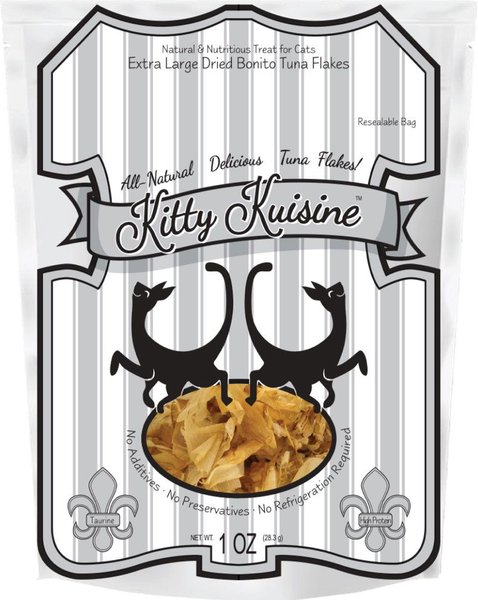 Kitty Kuisine Dried Bonito Tuna Flakes Cat Treat, 1-oz bag slide 1 of 3