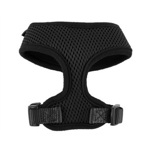 Frisco Soft Mesh Back Clip Dog Harness, Black, Extra Small: 9 to 12-in chest