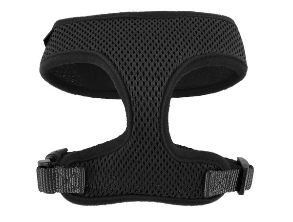 Frisco Small & Medium Breed Soft Mesh Back Clip Dog Harness, Black, 12 to 16.5-in chest slide 1 of 5