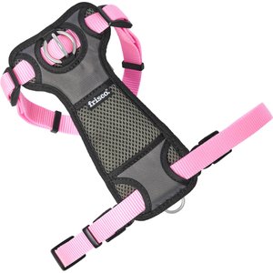 Frisco Padded Nylon No Pull Dog Harness, Pink, M- Girth 22 to 34-in