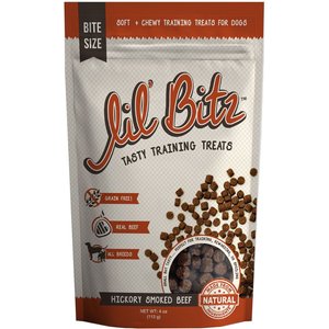 Lil' Bitz Hickory Smoked Beef Training Dog Treats, 4-oz bag