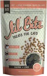 Lil' Bitz Salmon & Liver Cat Treats, 3-oz bag
