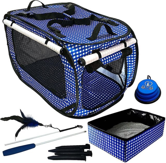 PET FIT FOR LIFE Cat Carrier with Portable Litter Box Bonus Kit