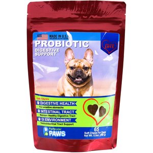 Particular Paws Probiotic Digestive Support Soft Chews Dog Supplement, 65 count