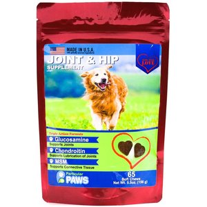 Particular Paws Joint & Hip Soft Chews Dog Supplement, 65 count