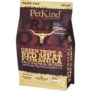 PetKind Tripe Dry Grain-Free Red Meat & Green Tripe Formula Dry Dog Food, 6-lb bag
