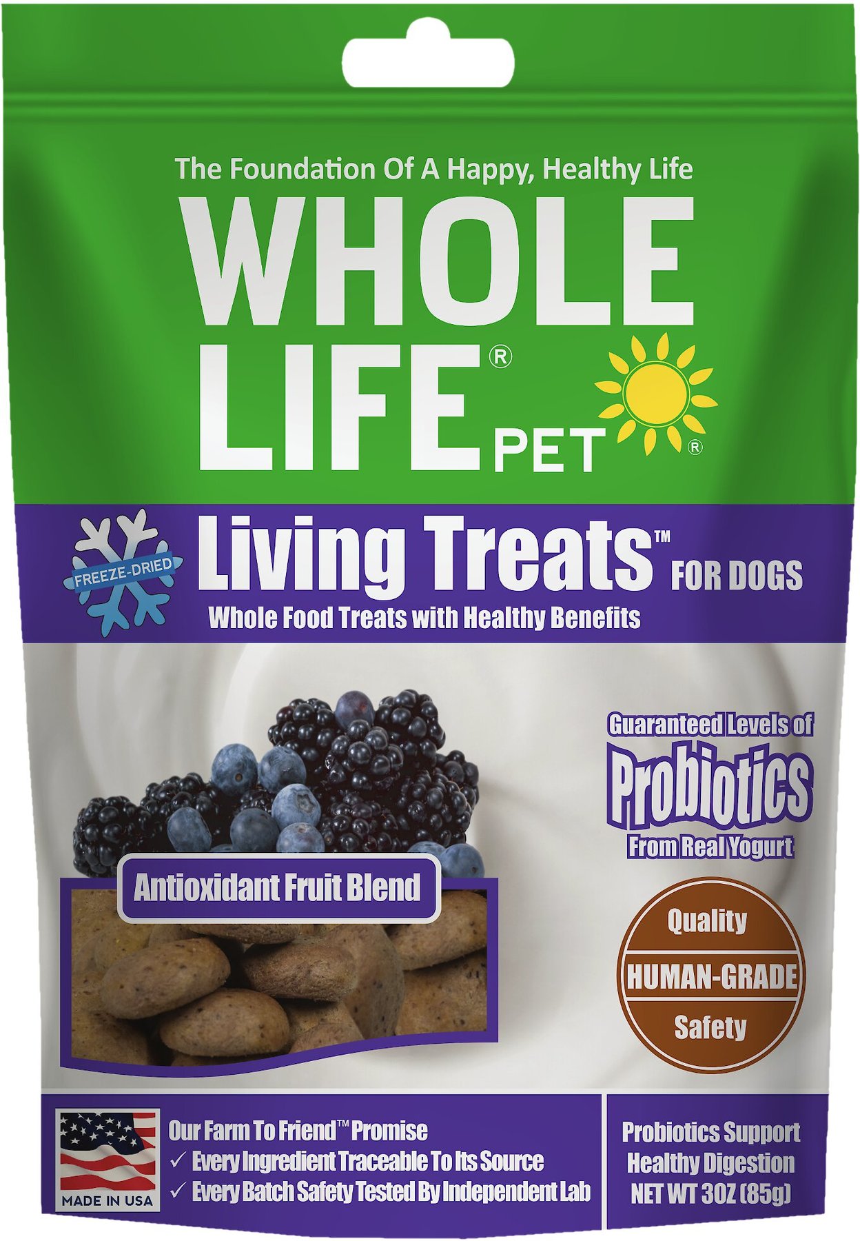 are freeze dried blueberries safe for dogs