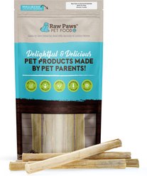 Raw Paws Compressed Rawhide Stick Dog Chews, 10-in, 5 count