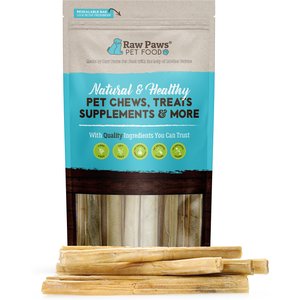 Raw Paws Compressed Rawhide Stick Dog Treats, 10-in, 10 count
