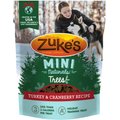 Zuke's Mini Naturals Holiday Trees Turkey & Cranberry Recipe Dog Treats, 5-oz bag
