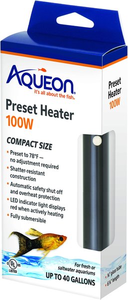 Aqueon Preset Aquarium Heater, 100-watt slide 1 of 12