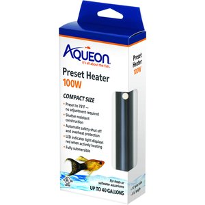 Aqueon Preset Aquarium Heater, 100-watt