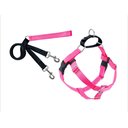 2 Hounds Design Freedom No Pull Nylon Dog Harness & Leash, Hot Pink, Medium: 22 to 28-in chest, 1-in wide