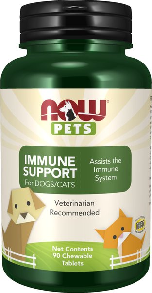 NOW Pets Immune Support Dog & Cat Supplement, 90 count slide 1 of 5