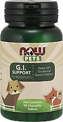 NOW Pets GI Support Dog & Cat Supplement, 90 count