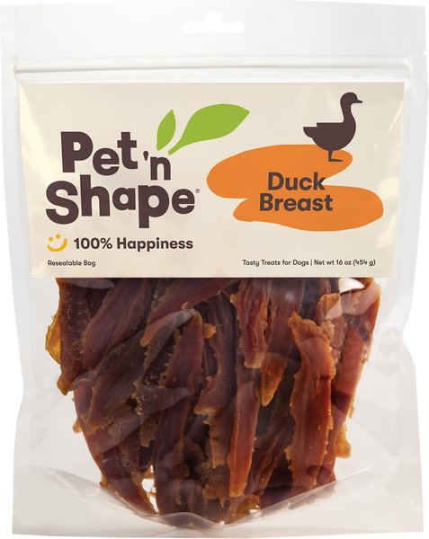 Pet 'n Shape Duck Breast Fillets Dog Treats, 16-oz bag slide 1 of 7