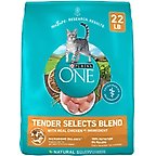 Purina ONE Tender Selects Blend with Real Chicken Dry Cat Food, 22-lb bag