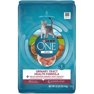 Purina ONE +Plus Urinary Tract Health Formula High Protein Adult Dry Cat Food, 22-lb bag
