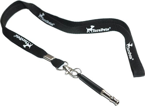 forePets Professional WhistCall Bark Control & Obedience Training Dog Whistle with Lanyard, Black slide 1 of 6