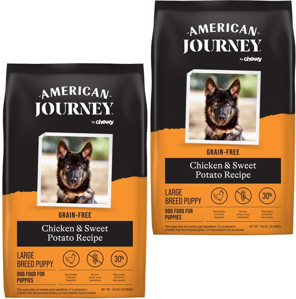 AMERICAN JOURNEY Grain Free Large Breed Puppy Chicken Sweet Potato Recipe Dry Dog Food 24 lb bag 24 lb bag bundle of 2 Chewy