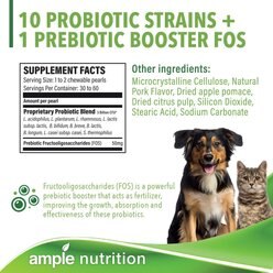 Ample Nutrition Complete Pet Prebiotic & Probiotic Cat & Dog Supplement, 60 count slide 2 of 7
