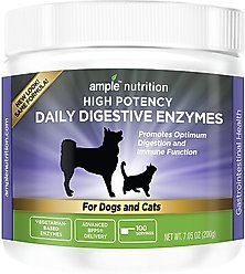 Ample Nutrition High Potency Daily Digestive Enzymes Dog & Cat Supplement, 7.05-oz jar slide 1 of 5