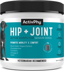 ActivPhy Hip + Joint Soft Chews Senior Dog Supplement, 75 count slide 1 of 6