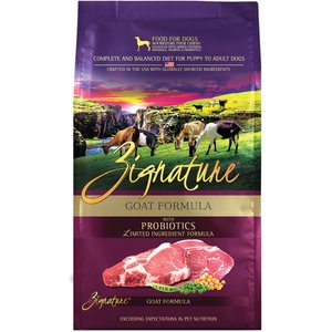 Zignature Goat Limited Ingredient Formula With Probiotic Dry Dog Food, 4-lb bag