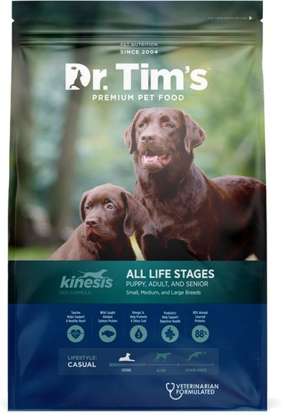 Dr. Tim's All Life Stages Kinesis Formula Dry Dog Food, 40-lb bag slide 1 of 6