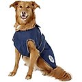 WeatherBeeta Windbreaker Navy 420D Deluxe Dog Coat, 22-in