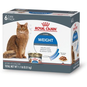 Royal Canin Feline Care Nutrition Weight Care Adult Thin Slices in Gravy Wet Cat Food, 3-oz, case of 6