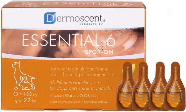 Dermoscent Essential 6 Spot-On Small Breed Dog Skin Care Treatment, 4 count slide 1 of 8