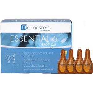 Dermoscent Essential 6 Spot-On Cat Skin Care Treatment, 4 count