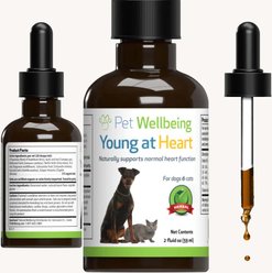 Pet Wellbeing Young at Heart Bacon Flavored Liquid Heart Supplement for Dogs & Cats, 2-oz bottle slide 2 of 9