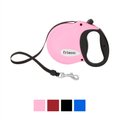 Frisco Nylon Tape Reflective Retractable Dog Leash, Pink, Small: 16-ft long, 3/8-in wide