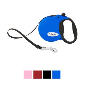 Frisco Nylon Tape Reflective Retractable Dog Leash, Blue, X-Small: 12-ft long, 5/16-in wide
