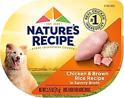 Nature's Recipe Chicken Recipe in Broth Wet Dog Food, 2.75-oz, case of 12