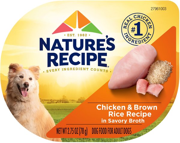 Nature's Recipe Chicken Recipe in Broth Wet Dog Food, 2.75-oz, case of 12 slide 1 of 11