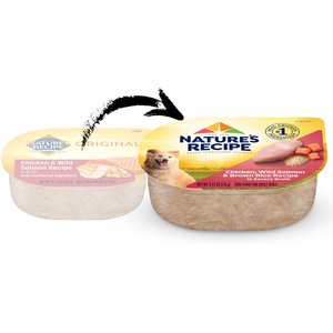 Nature's Recipe Chicken & Wild Salmon Recipe in Broth Wet Dog Food, 2.75-oz, case of 12