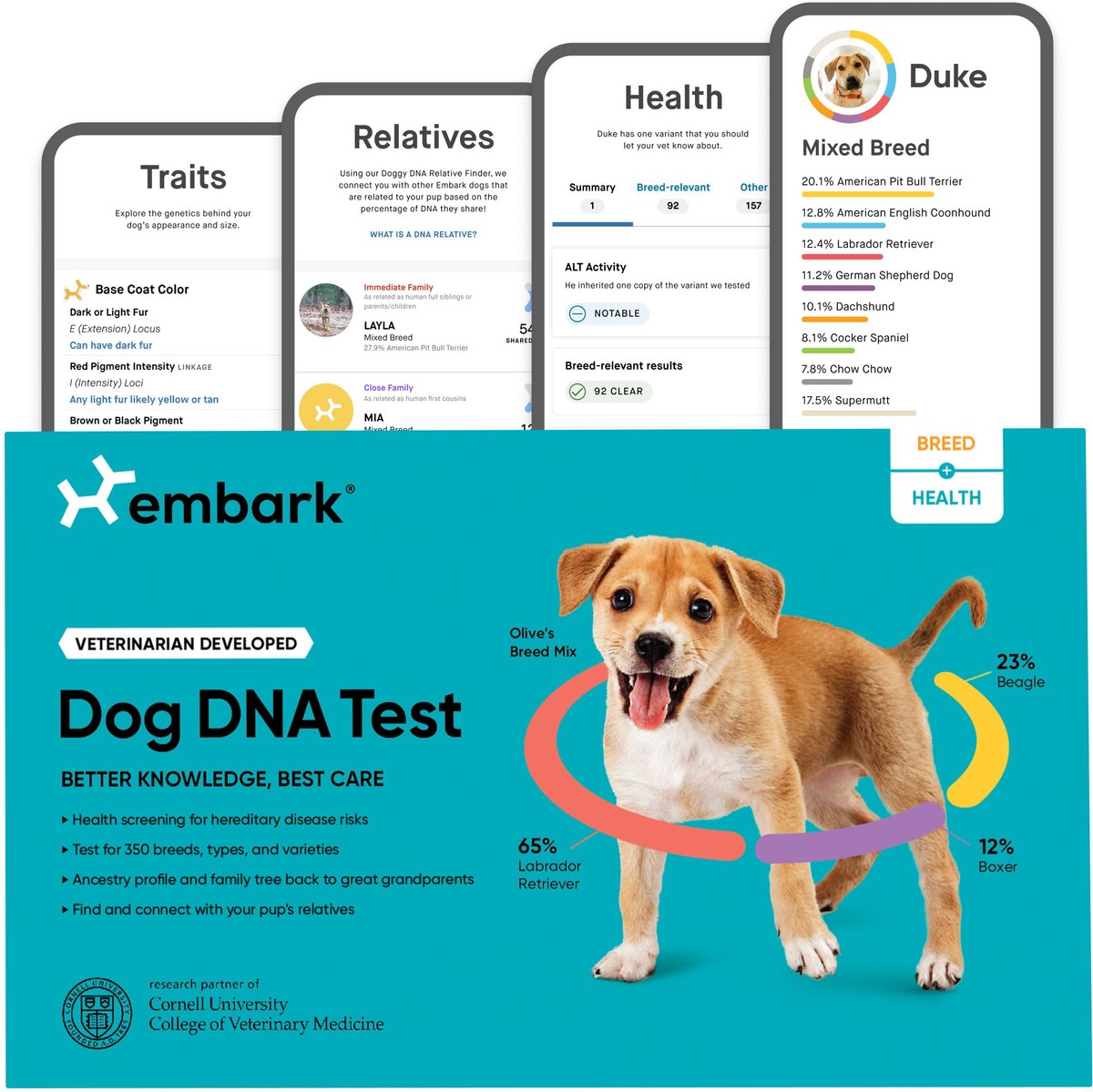 Embark Breed + Health Dog DNA Test