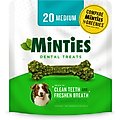 VetIQ Minties Medium/Large Dental Dog Treats, 20 count